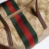 Túi xách đeo chéo mini Gucci Boston họa tiết phối dải web chính hãng MHTG021 2026