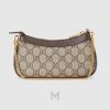 Túi xách Gucci Ophidia màu nâu họa tiết monogram logo vàng MHTG001 2026 Túi xách Gucci Ophidia màu nâu họa tiết monogram logo vàng MHTG001 2026
