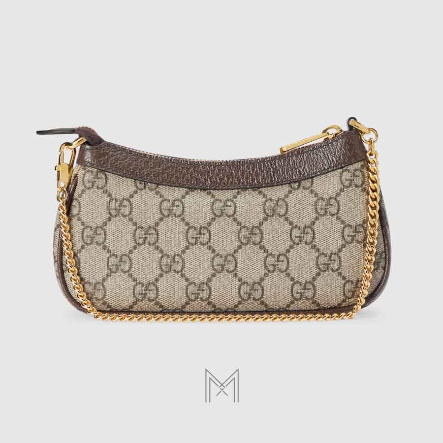 Túi xách Gucci Ophidia màu nâu họa tiết monogram logo vàng MHTG001 2026 Túi xách Gucci Ophidia màu nâu họa tiết monogram logo vàng MHTG001 2026