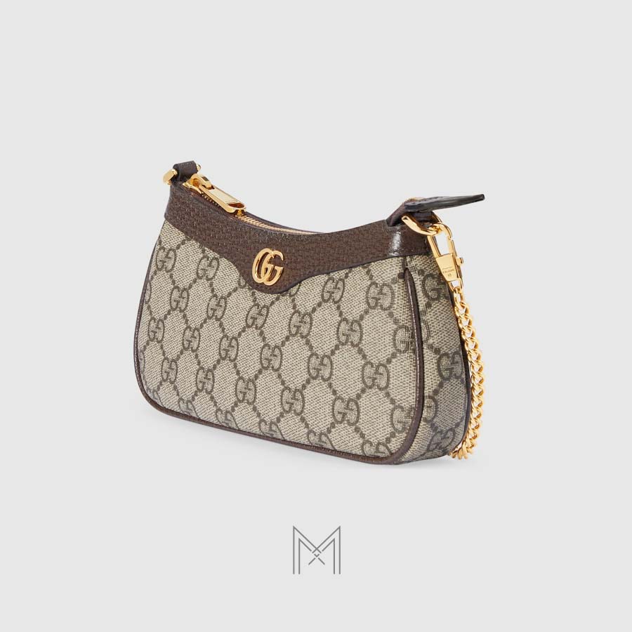 Túi xách Gucci Ophidia màu nâu họa tiết monogram logo vàng MHTG001 2026 Túi xách Gucci Ophidia màu nâu họa tiết monogram logo vàng MHTG001 2026
