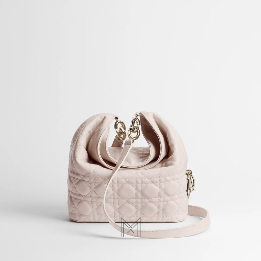 Túi Đeo Chéo Small Dior Toujours Hobo Bag Ballet Pink Cannage Lambskin JJT265 2026 Túi Đeo Chéo Small Dior Toujours Hobo Bag Ballet Pink Cannage Lambskin JJT265 2026