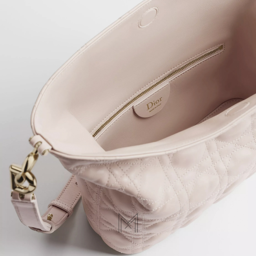 Túi Đeo Chéo Small Dior Toujours Hobo Bag Ballet Pink Cannage Lambskin JJT265 2026 Túi Đeo Chéo Small Dior Toujours Hobo Bag Ballet Pink Cannage Lambskin JJT265 2026