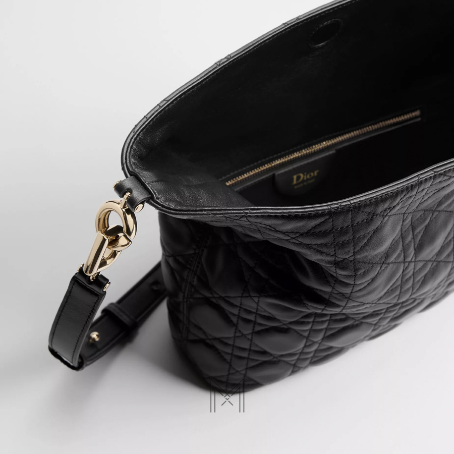 Túi Đeo Chéo Small Dior Toujours Hobo Bag Black Cannage Lambskin JJT263 2026 Túi Đeo Chéo Small Dior Toujours Hobo Bag Black Cannage Lambskin JJT263 2026