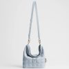 Túi Đeo Chéo Small Dior Toujours Hobo Bag Ice Blue Cannage Lambskin JJT266 2026