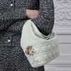 Túi Đeo Chéo Small Dior Toujours Hobo Bag Soupir Green Cannage Lambskin JJT264 2026