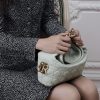 Túi Đeo Chéo Small Dior Toujours Hobo Bag Soupir Green Cannage Lambskin JJT264 2026