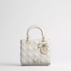 Túi Xách Đeo Chéo Small Lady Dior Bag with Strap Latte Cannage Lambskin JTT118 2026 Túi Xách Đeo Chéo Small Lady Dior Bag with Strap Latte Cannage Lambskin JTT118 2026