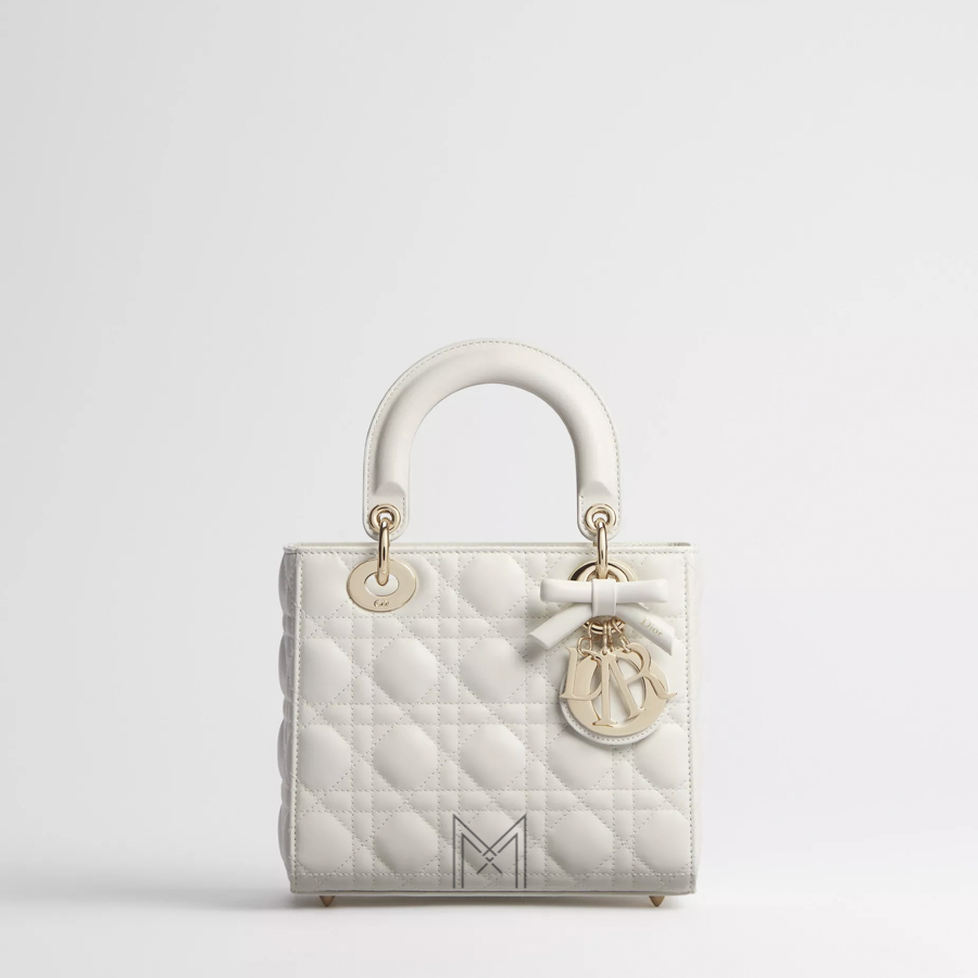 Túi Xách Đeo Chéo Small Lady Dior Bag with Strap Latte Cannage Lambskin JTT118 2026 Túi Xách Đeo Chéo Small Lady Dior Bag with Strap Latte Cannage Lambskin JTT118 2026