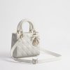 Túi Xách Đeo Chéo Small Lady Dior Bag with Strap Latte Cannage Lambskin JTT118 2026 Túi Xách Đeo Chéo Small Lady Dior Bag with Strap Latte Cannage Lambskin JTT118 2026