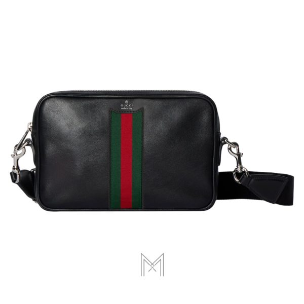 Túi đeo chéo Gucci Trademark màu đen chính hãng MHTG076