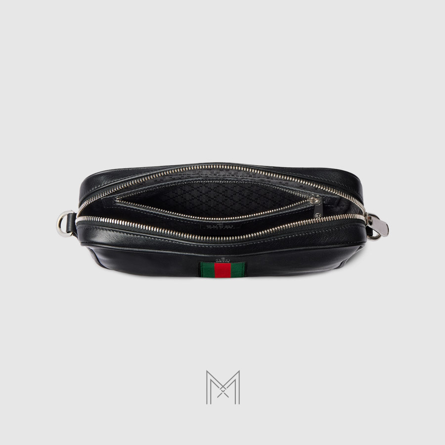 Túi đeo chéo Gucci Trademark màu đen chính hãng MHTG076 2026 Túi đeo chéo Gucci Trademark màu đen chính hãng MHTG076 2026