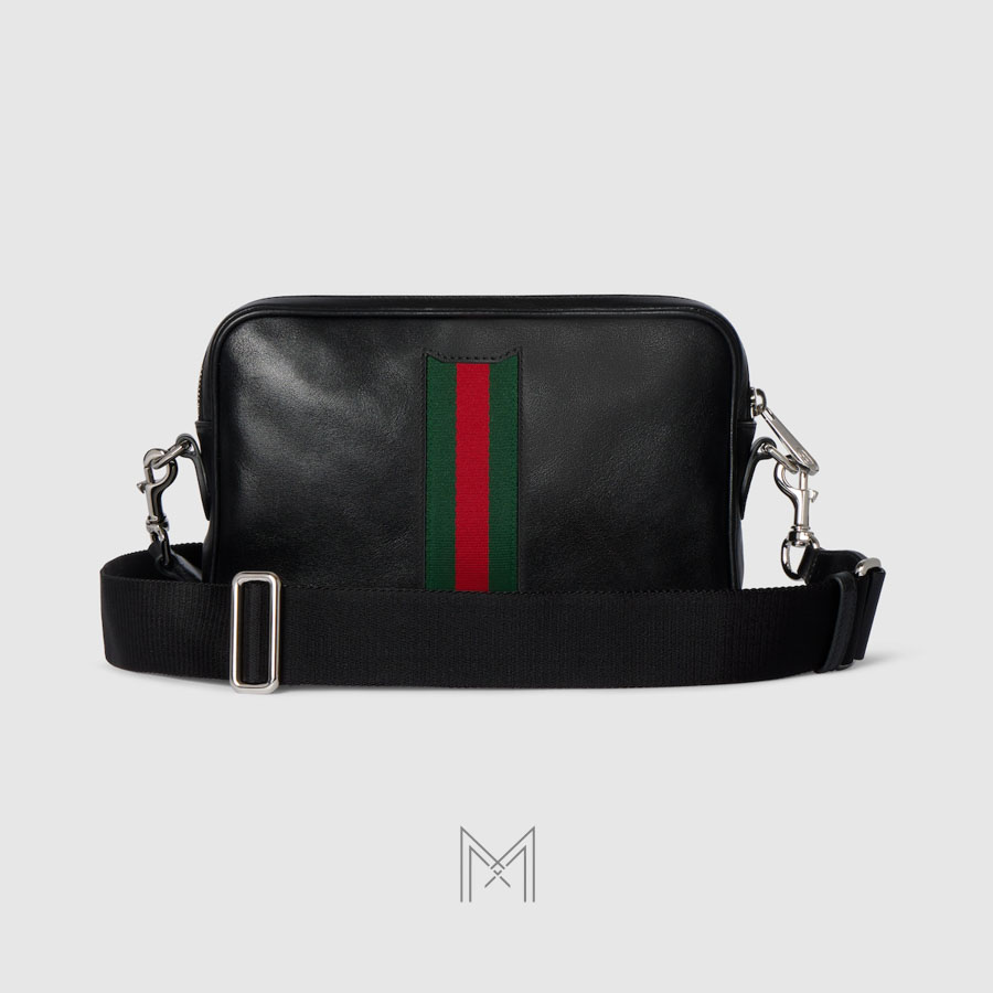 Túi đeo chéo Gucci Trademark màu đen chính hãng MHTG076 2026 Túi đeo chéo Gucci Trademark màu đen chính hãng MHTG076 2026