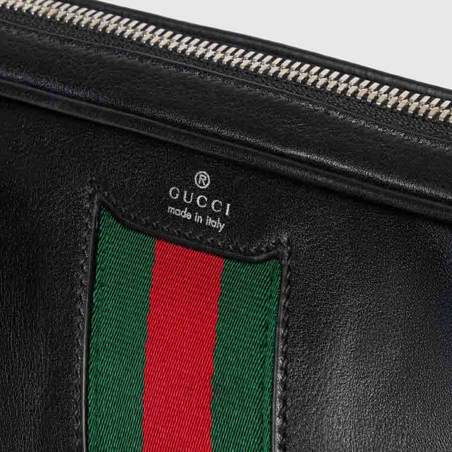 Túi đeo chéo Gucci Trademark màu đen chính hãng MHTG076 2026 Túi đeo chéo Gucci Trademark màu đen chính hãng MHTG076 2026