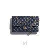 Túi Chanel Classic Pre-Collection màu xanh da bê chần bông MCN74 2026