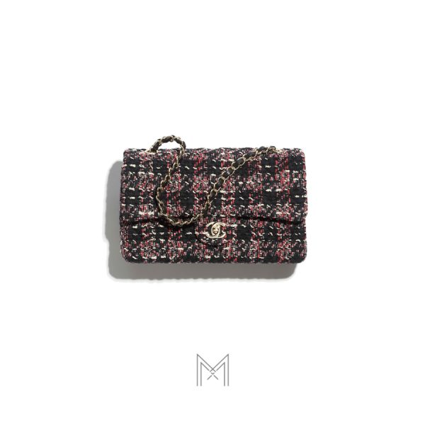 Túi Chanel Classic Pre-Collection Xuân Hè phối màu tweed MCN72