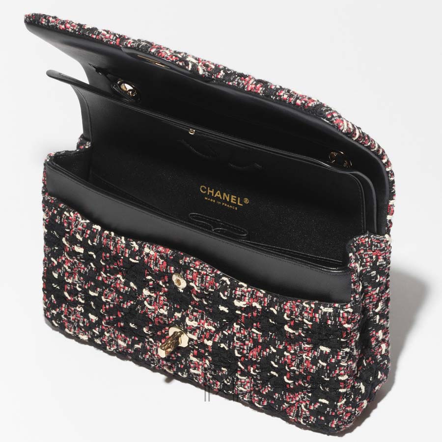 Túi Chanel Classic Pre-Collection Xuân Hè phối màu tweed MCN72 2026 Túi Chanel Classic Pre-Collection Xuân Hè phối màu tweed MCN72 2026