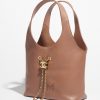 Túi xách shopping Pre-Collection Xuân Hè màu nâu authentic MCN30 2026