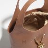 Túi xách shopping Pre-Collection Xuân Hè màu nâu authentic MCN30 2026