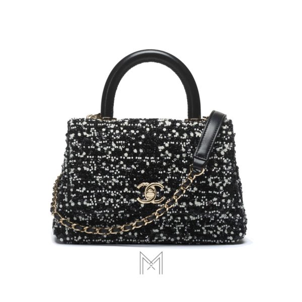 Túi xách Chanel Pre-Collection Xuân Hè màu đen thêu hạt chính hãng MCN59
