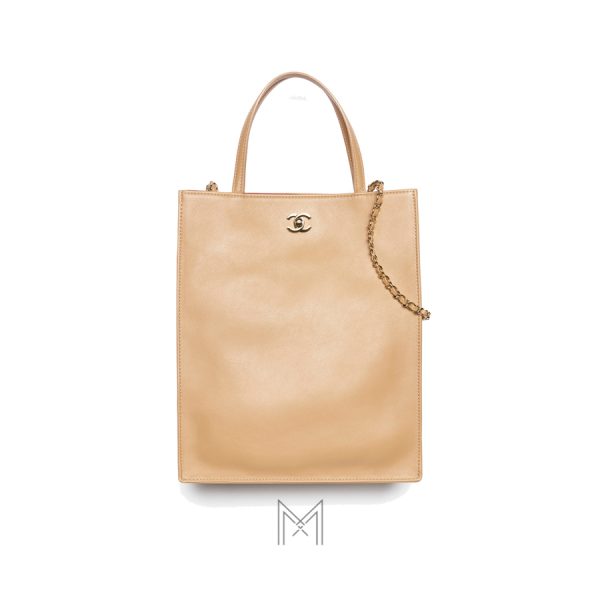 Túi xách Chanel Shopping Métiers d’art màu be đậm chính hãng MCN16