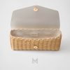 Túi xách đeo chéo Prada màu be nắp trắng chính hãng MHTP003 2026
