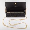 Túi Đeo Chéo Dior Caro Pouch with Chain Black Supple Cannage Calfskin JTT098 2026