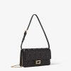 Túi đeo chéo Fendi Baguette Black da nappa đen hoạ tiết FF dập nổi MHH008 2026
