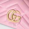 Túi xách đeo chéo mini Gucci Marmont màu hồng phấn sáng logo vàng chính hãng MHTG037 2026 Túi xách đeo chéo mini Gucci Marmont màu hồng phấn sáng logo vàng chính hãng MHTG037 2026