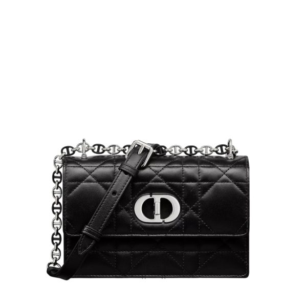Túi Xách Dior Miss Caro Mini Bag Black Macrocannage Lambskin JTT058