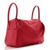 Túi xách Hermes Lindy màu đỏ da sần chính hãng MTH15 2026