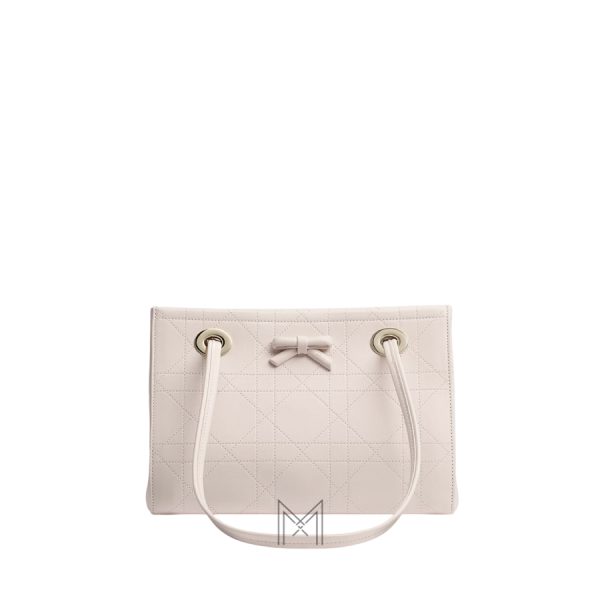 Túi Xách Dior Qixi Small Dior Promenade Shopping Bag Ballet Pink Flat Cannage Calfskin JJT237