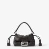 Túi xách Fendi Baguett Soft nappa màu đen khoá bạc MHH032 2026 Túi xách Fendi Baguett Soft nappa màu đen khoá bạc MHH032 2026