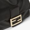 Túi xách Fendi Baguett Soft nappa màu đen khoá vàng MHH032 2026