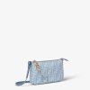 Túi đeo chéo Fendi Baguette màu xanh hoạ tiết FF MHH001 2026