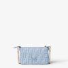 Túi đeo chéo Fendi Baguette màu xanh hoạ tiết FF MHH001 2026