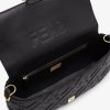 Túi xách Fendi Baguette da màu đen dập nổi hoạ tiết FF MHH065 2026