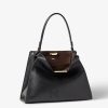 Túi xách Fendi Way Medium màu đen nội thất nâu MHH070 2026 Túi xách Fendi Way Medium màu đen nội thất nâu MHH070 2026