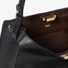 Túi xách Fendi Way Medium màu đen nội thất nâu MHH070 2026 Túi xách Fendi Way Medium màu đen nội thất nâu MHH070 2026