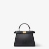 Túi xách đeo chéo da Fendi Peekaboo ISeeU Petite màu đen MHH086 2026