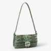 Túi xách đeo chéo Fendi màu xanh hoạ tiết vân da thằn lằn MHH118 2026