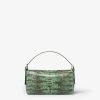 Túi xách đeo chéo Fendi màu xanh hoạ tiết vân da thằn lằn MHH118 2026