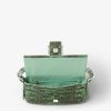 Túi xách đeo chéo Fendi màu xanh hoạ tiết vân da thằn lằn MHH118 2026