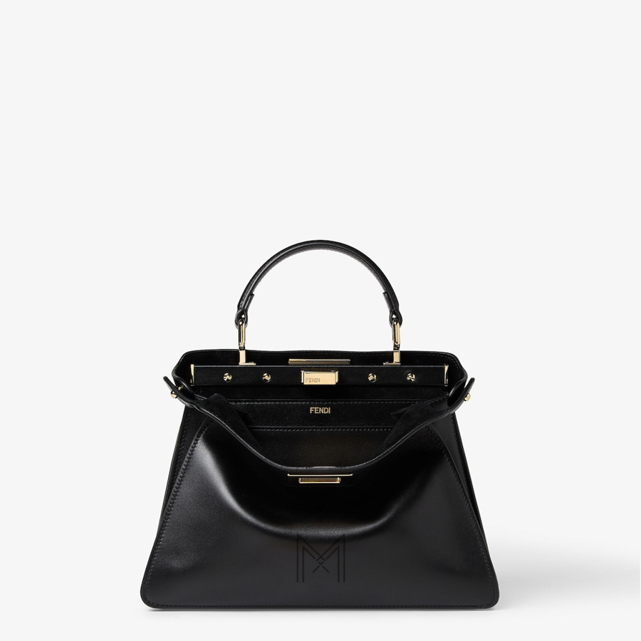 Túi xách Fendi Peekaboo ISeeU da màu đen chính hãng MHH114 2026 Túi xách Fendi Peekaboo ISeeU da màu đen chính hãng MHH114 2026