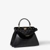 Túi xách Fendi Peekaboo ISeeU da màu đen chính hãng MHH114 2026 Túi xách Fendi Peekaboo ISeeU da màu đen chính hãng MHH114 2026