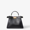 Túi xách Fendi Peekaboo ISeeU da màu đen chính hãng MHH114 2026 Túi xách Fendi Peekaboo ISeeU da màu đen chính hãng MHH114 2026