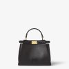 Túi xách đeo chéo Fendi Peekaboo chính hãng da màu đen MHH097 2026