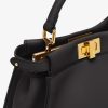 Túi xách đeo chéo Fendi Peekaboo chính hãng da màu đen MHH097 2026