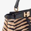 Túi xách đeo chéo Fendi Peekaboo phối màu hoạ tiết authentic MHH107 2026
