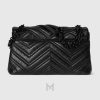 Túi xách đeo chéo Gucci Marmont màu đen chính hãng MHTG117 2026
