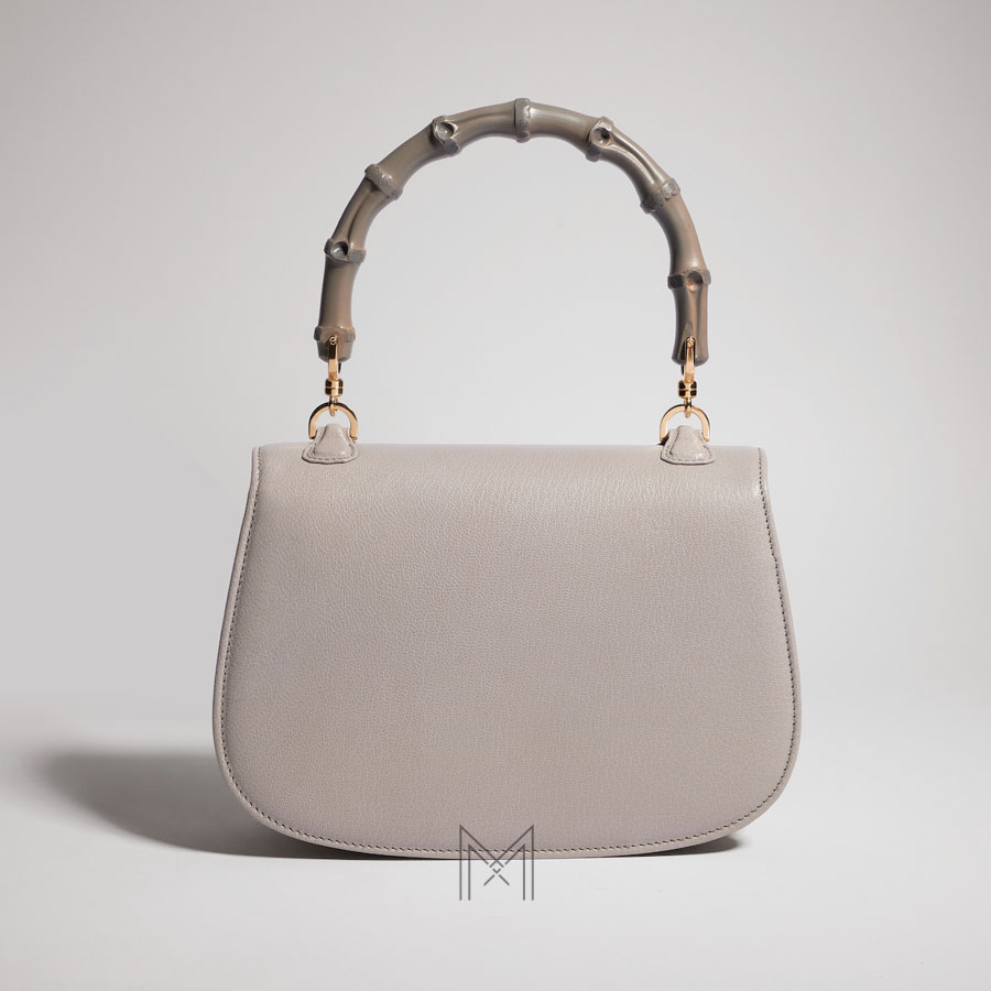 Túi xách đeo chéo Gucci Bamboo 1947 màu xám authentic MHTG167 2026 Túi xách đeo chéo Gucci Bamboo 1947 màu xám authentic MHTG167 2026